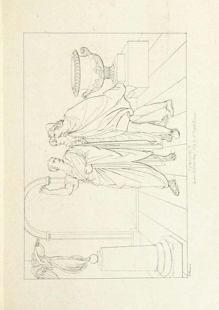 An illustration from The Spirit of the Plays of Shakspeare exhibited in a Series of Outline Plates, illustrative of the story of each play ... With quotations and descriptions. L.P, 1833, leaf 257