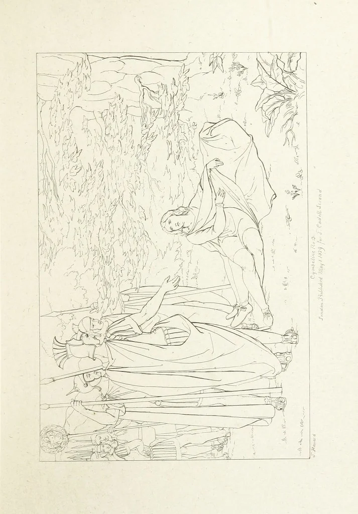 An illustration from The Spirit of the Plays of Shakspeare exhibited in a Series of Outline Plates, illustrative of the story of each play ... With quotations and descriptions. L.P, 1833, leaf 267