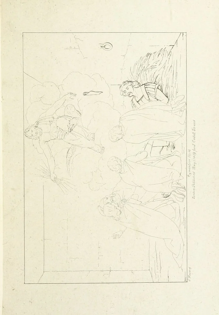 An illustration from The Spirit of the Plays of Shakspeare exhibited in a Series of Outline Plates, illustrative of the story of each play ... With quotations and descriptions. L.P, 1833, leaf 273