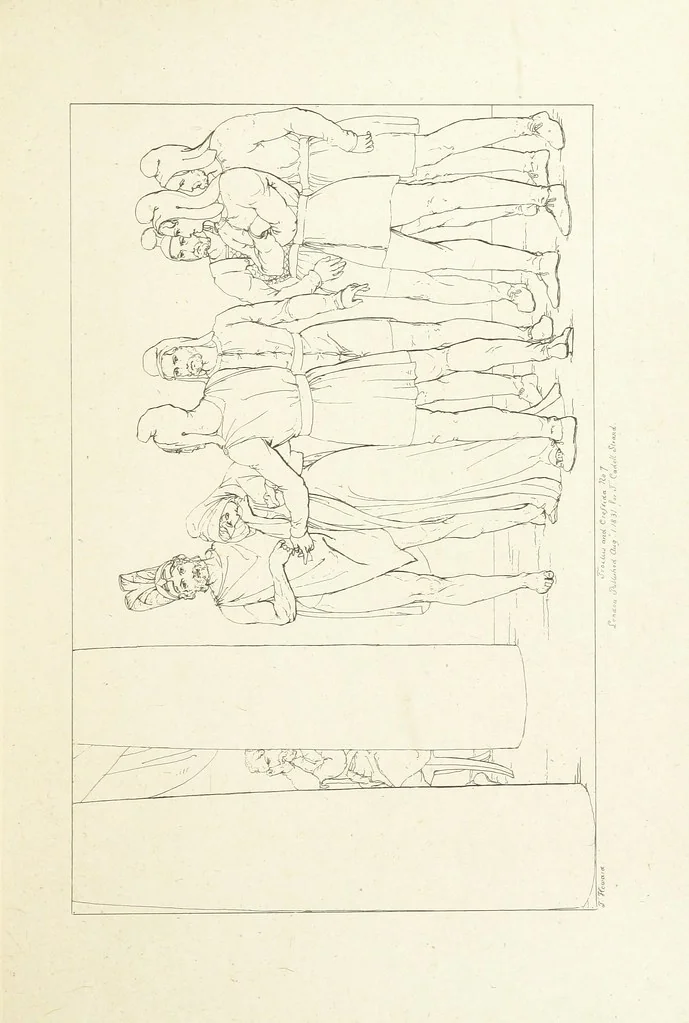 An illustration from The Spirit of the Plays of Shakspeare exhibited in a Series of Outline Plates, illustrative of the story of each play ... With quotations and descriptions. L.P, 1833, leaf 97