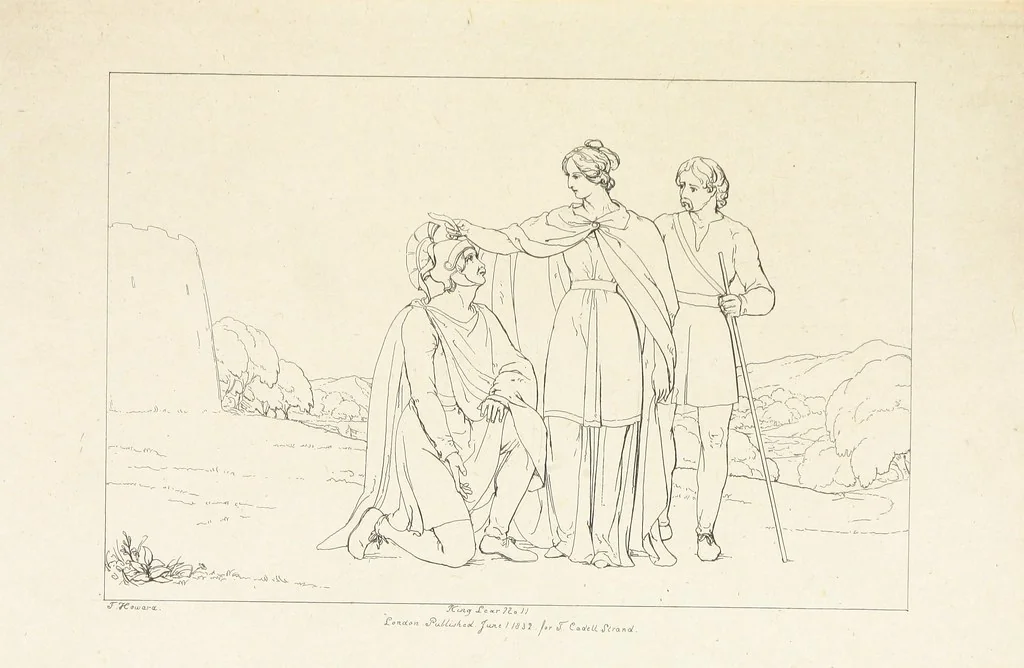 An illustration from The Spirit of the Plays of Shakspeare exhibited in a Series of Outline Plates, illustrative of the story of each play ... With quotations and descriptions. L.P, 1833, leaf 113