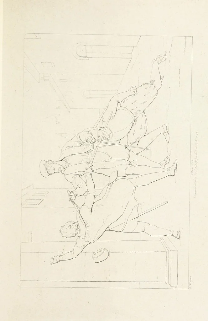 An illustration from The Spirit of the Plays of Shakspeare exhibited in a Series of Outline Plates, illustrative of the story of each play ... With quotations and descriptions. L.P, 1833, leaf 229