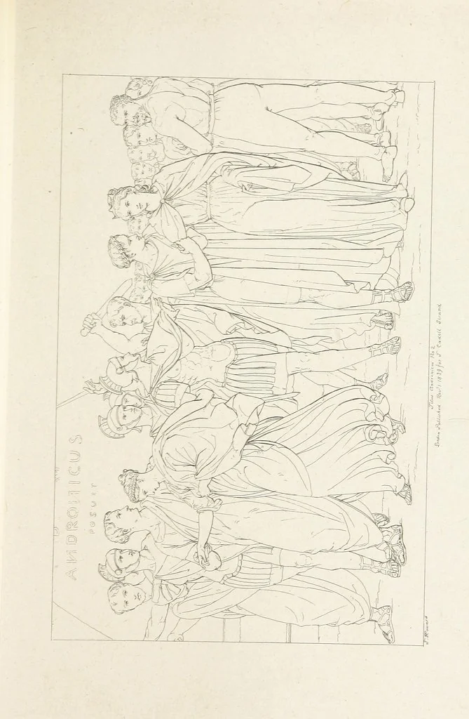 An illustration from The Spirit of the Plays of Shakspeare exhibited in a Series of Outline Plates, illustrative of the story of each play ... With quotations and descriptions. L.P, 1833, leaf 257
