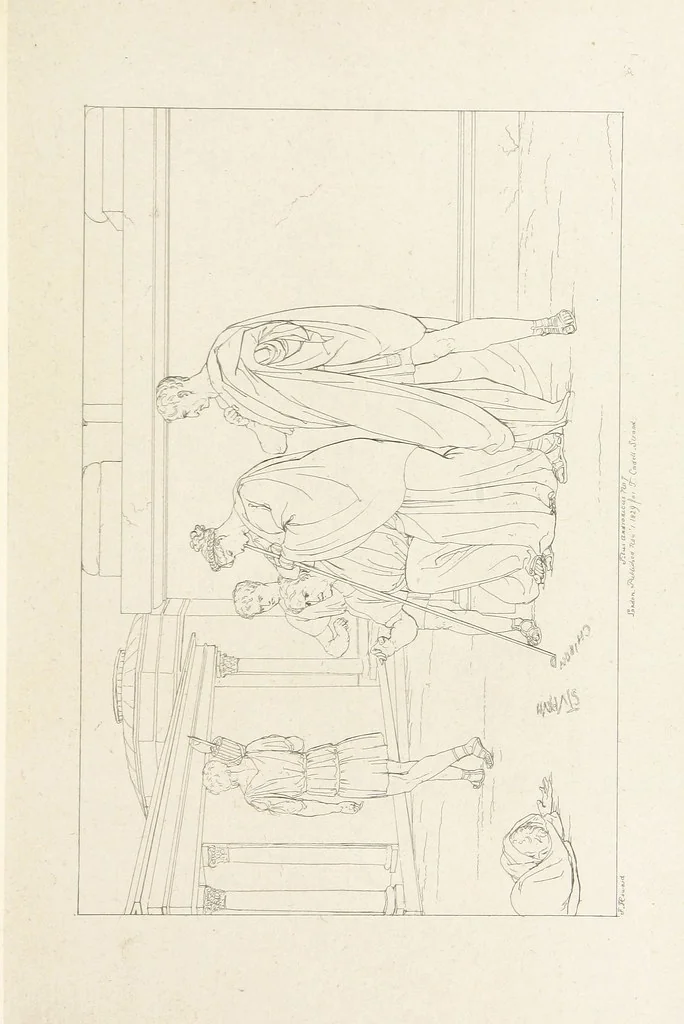 An illustration from The Spirit of the Plays of Shakspeare exhibited in a Series of Outline Plates, illustrative of the story of each play ... With quotations and descriptions. L.P, 1833, leaf 267