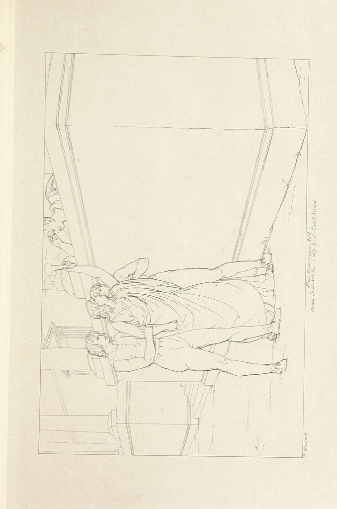 An illustration from The Spirit of the Plays of Shakspeare exhibited in a Series of Outline Plates, illustrative of the story of each play ... With quotations and descriptions. L.P, 1833, leaf 273