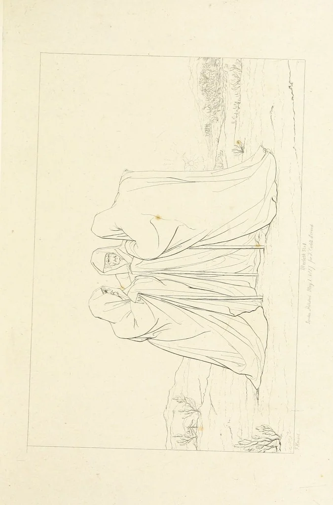 An illustration from The Spirit of the Plays of Shakspeare exhibited in a Series of Outline Plates, illustrative of the story of each play ... With quotations and descriptions. L.P, 1833, leaf 33