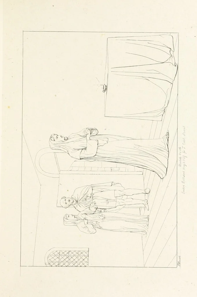 An illustration from The Spirit of the Plays of Shakspeare exhibited in a Series of Outline Plates, illustrative of the story of each play ... With quotations and descriptions. L.P, 1833, leaf 63