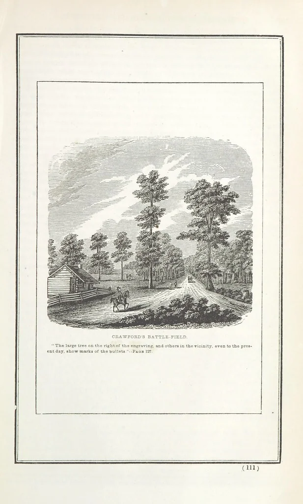 An illustration from Historical Collections of the Great West; containing narrations of the most important ... events in Western History, remarkable individual adventures, sketches of frontier life, descriptions of natural curiosities ... Historical and descriptive sketches of Oregon, New Mexico, Texas, Minnesota, Utah and California, 1851, leaf 103