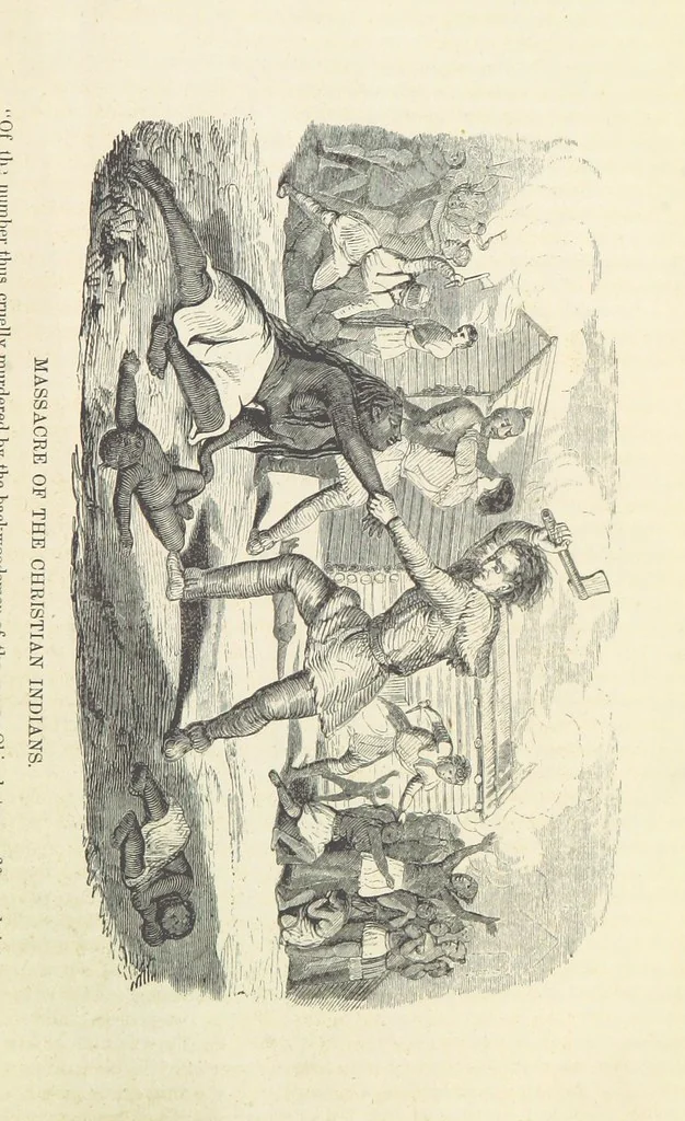 An illustration from Historical Collections of the Great West; containing narrations of the most important ... events in Western History, remarkable individual adventures, sketches of frontier life, descriptions of natural curiosities ... Historical and descriptive sketches of Oregon, New Mexico, Texas, Minnesota, Utah and California, 1851, leaf 113