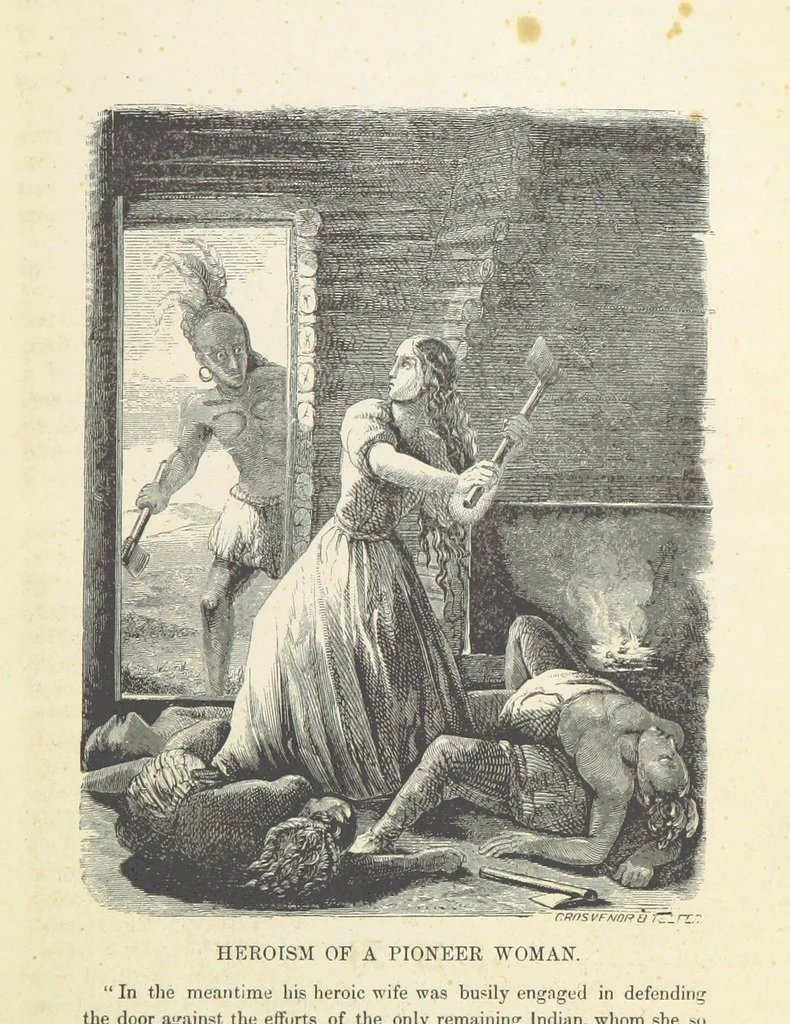 An illustration from Historical Collections of the Great West; containing narrations of the most important ... events in Western History, remarkable individual adventures, sketches of frontier life, descriptions of natural curiosities ... Historical and descriptive sketches of Oregon, New Mexico, Texas, Minnesota, Utah and California, 1851, leaf 181