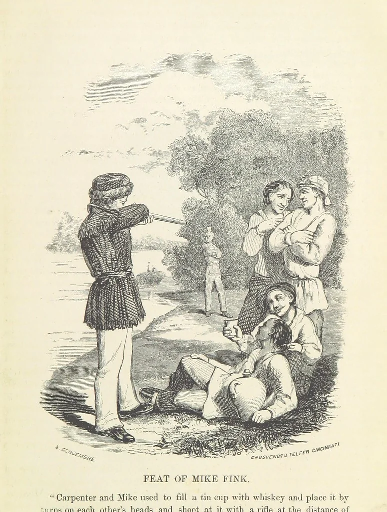 An illustration from Historical Collections of the Great West; containing narrations of the most important ... events in Western History, remarkable individual adventures, sketches of frontier life, descriptions of natural curiosities ... Historical and descriptive sketches of Oregon, New Mexico, Texas, Minnesota, Utah and California, 1851, leaf 243