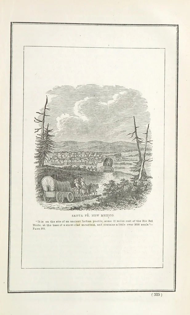 An illustration from Historical Collections of the Great West; containing narrations of the most important ... events in Western History, remarkable individual adventures, sketches of frontier life, descriptions of natural curiosities ... Historical and descriptive sketches of Oregon, New Mexico, Texas, Minnesota, Utah and California, 1851, leaf 331