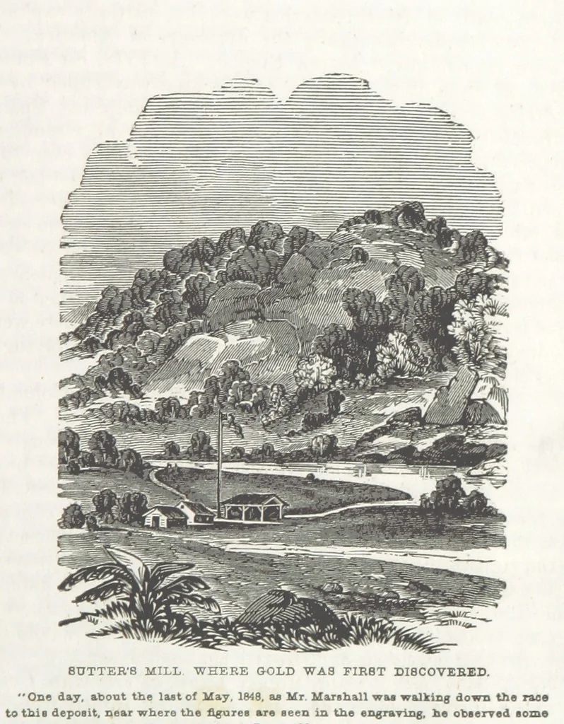 An illustration from Historical Collections of the Great West; containing narrations of the most important ... events in Western History, remarkable individual adventures, sketches of frontier life, descriptions of natural curiosities ... Historical and descriptive sketches of Oregon, New Mexico, Texas, Minnesota, Utah and California, 1851, leaf 387