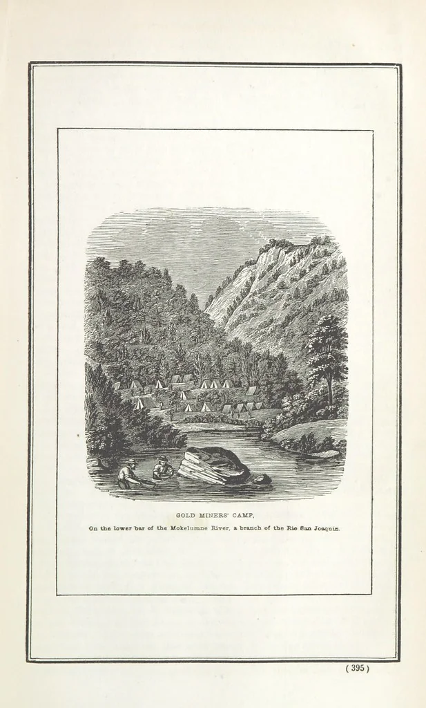 An illustration from Historical Collections of the Great West; containing narrations of the most important ... events in Western History, remarkable individual adventures, sketches of frontier life, descriptions of natural curiosities ... Historical and descriptive sketches of Oregon, New Mexico, Texas, Minnesota, Utah and California, 1851, leaf 401