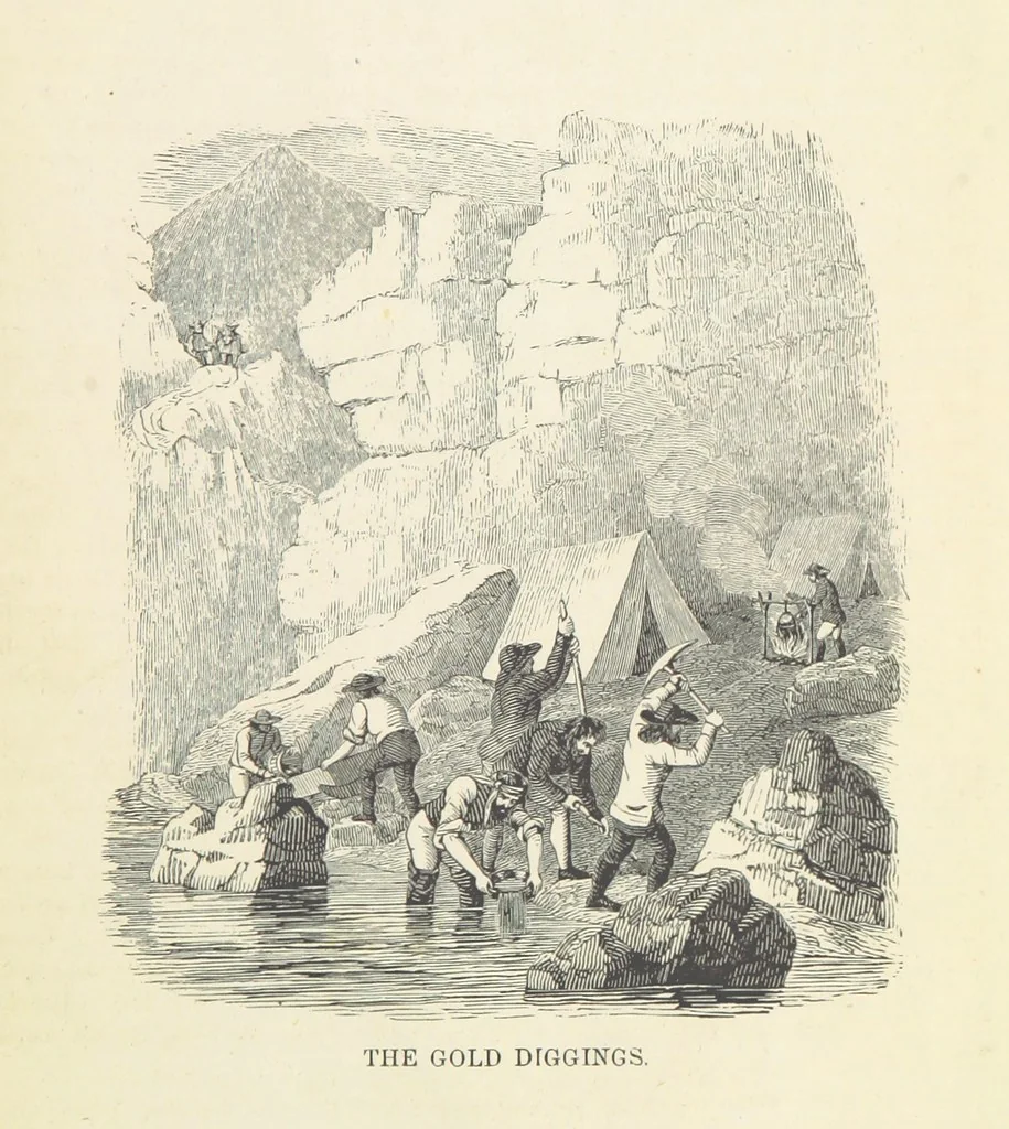 An illustration from Historical Collections of the Great West; containing narrations of the most important ... events in Western History, remarkable individual adventures, sketches of frontier life, descriptions of natural curiosities ... Historical and descriptive sketches of Oregon, New Mexico, Texas, Minnesota, Utah and California, 1851, leaf 431