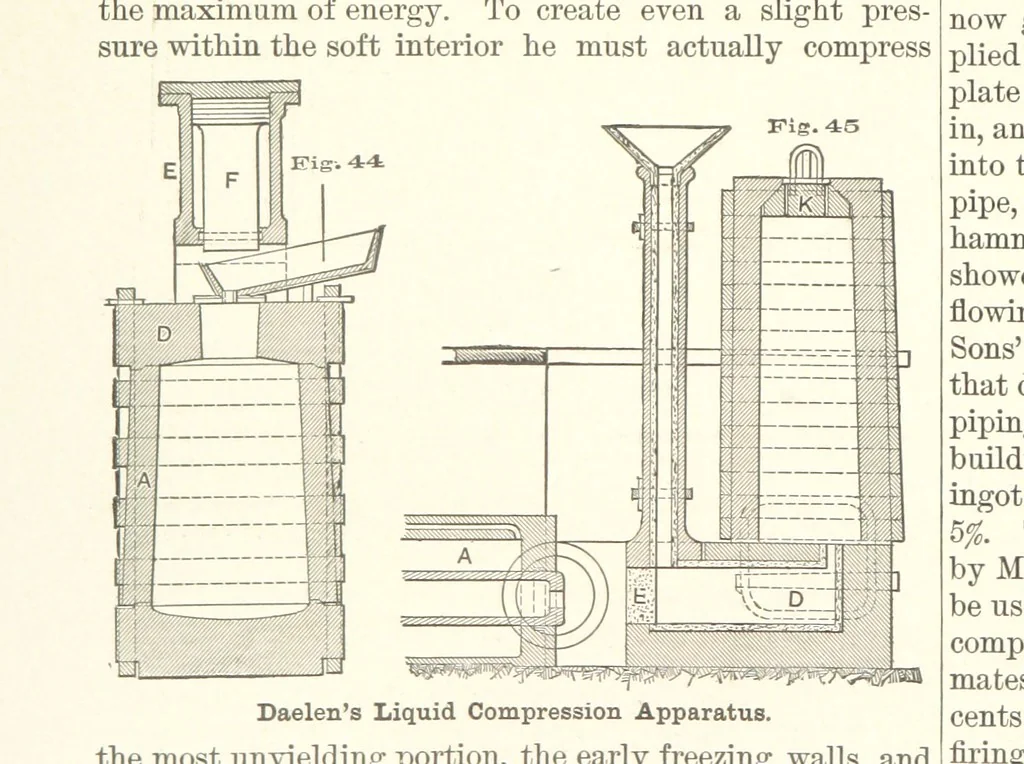 An illustration from The Metallurgy of Steel. Vol. 1, 1890, leaf 178