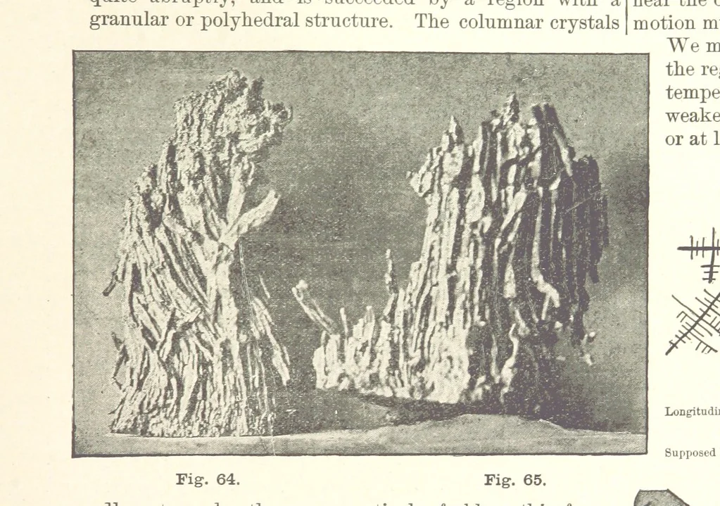 An illustration from The Metallurgy of Steel. Vol. 1, 1890, leaf 205