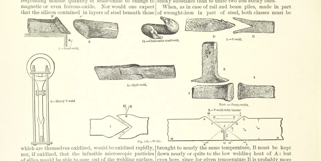 An illustration from The Metallurgy of Steel. Vol. 1, 1890, leaf 274