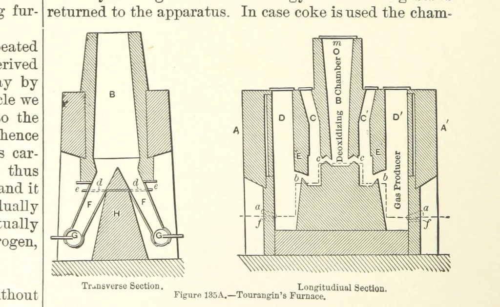 An illustration from The Metallurgy of Steel. Vol. 1, 1890, leaf 298