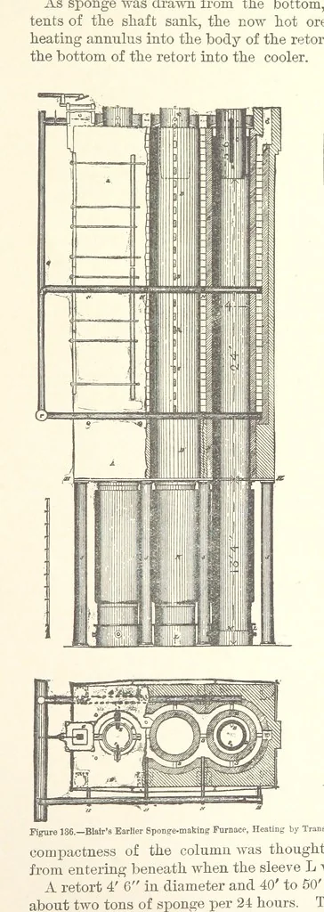 An illustration from The Metallurgy of Steel. Vol. 1, 1890, leaf 301