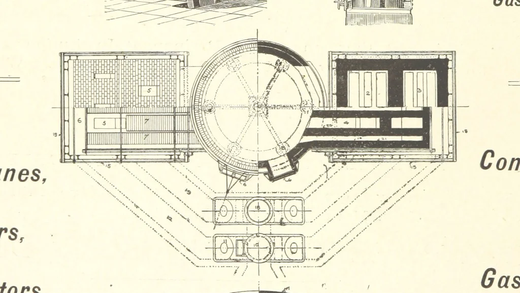 An illustration from The Metallurgy of Steel. Vol. 1, 1890, leaf 414