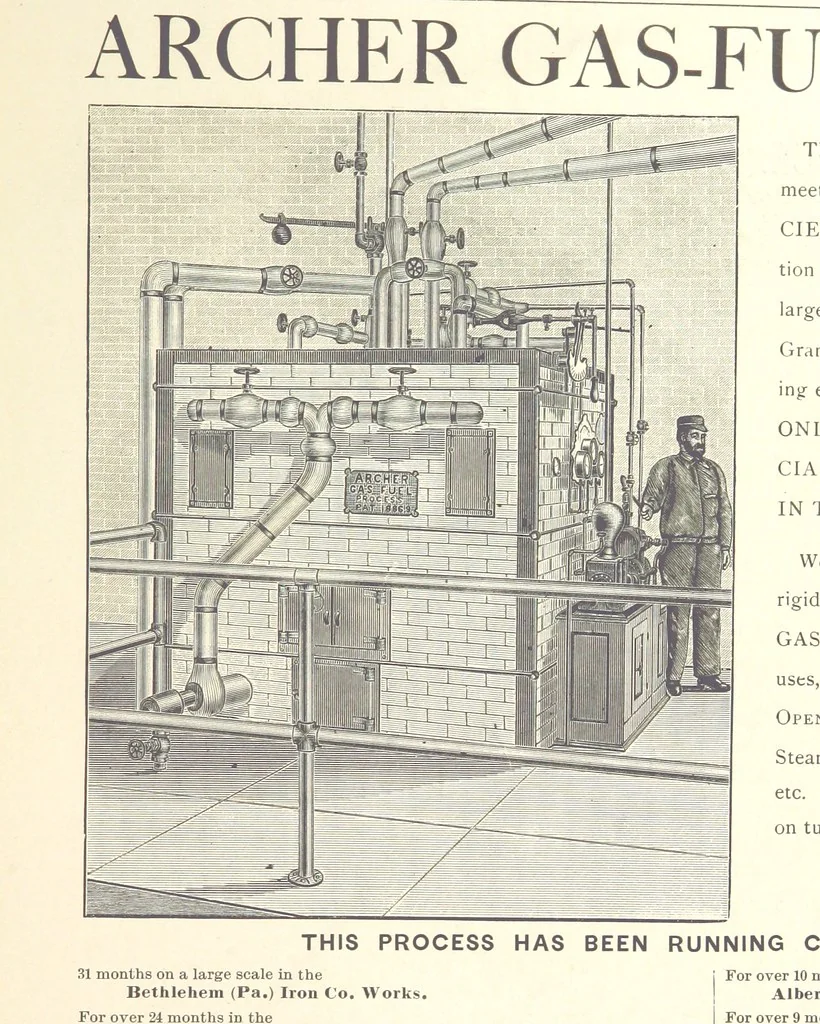 An illustration from The Metallurgy of Steel. Vol. 1, 1890, leaf 417