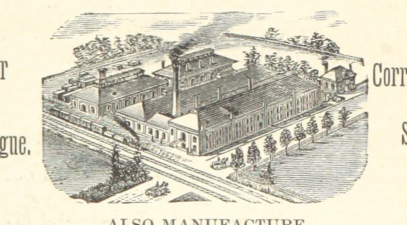 An illustration from The Metallurgy of Steel. Vol. 1, 1890, leaf 418
