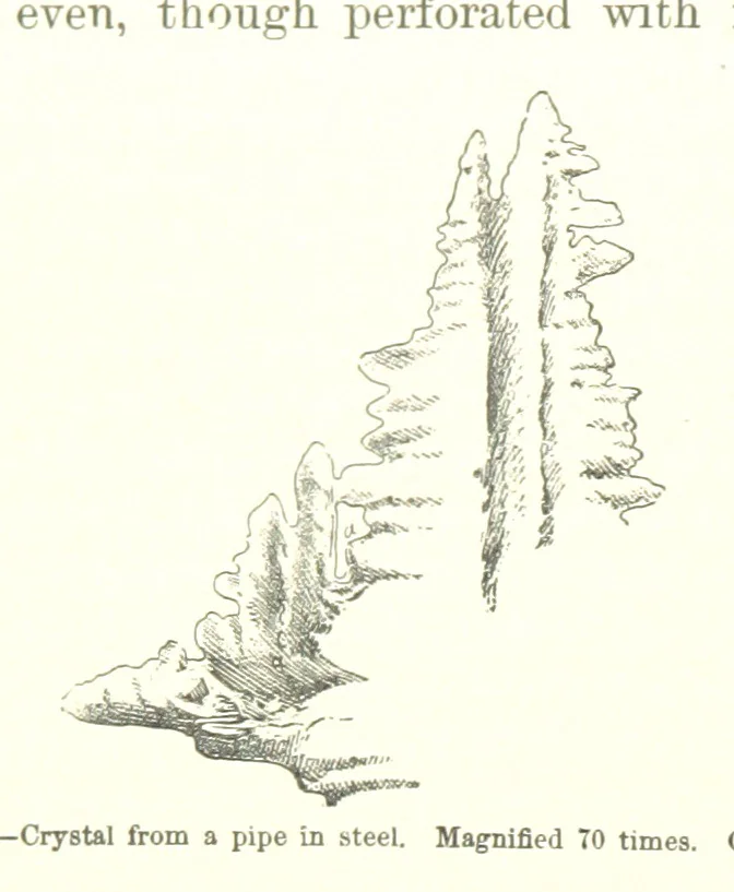 An illustration from The Metallurgy of Steel. ... Second edition ... enlarged. Vol. 1, 1891, leaf 172