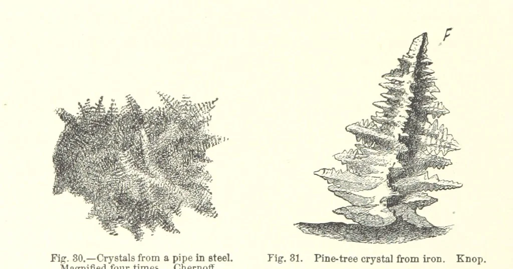 An illustration from The Metallurgy of Steel. ... Second edition ... enlarged. Vol. 1, 1891, leaf 172