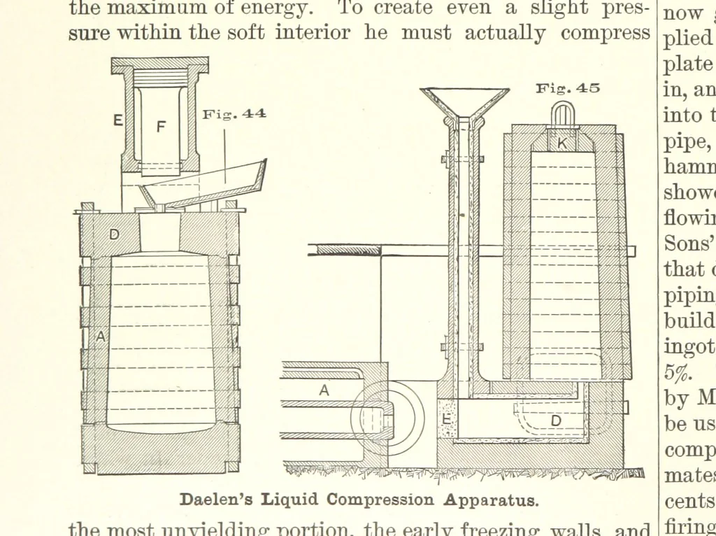 An illustration from The Metallurgy of Steel. ... Second edition ... enlarged. Vol. 1, 1891, leaf 180