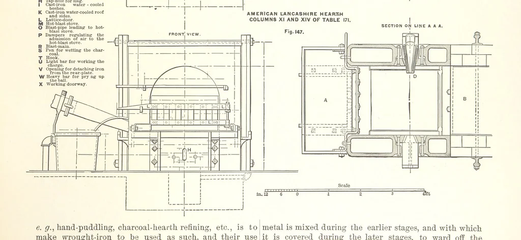 An illustration from The Metallurgy of Steel. ... Second edition ... enlarged. Vol. 1, 1891, leaf 313