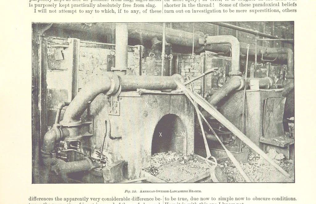An illustration from The Metallurgy of Steel. ... Second edition ... enlarged. Vol. 1, 1891, leaf 315