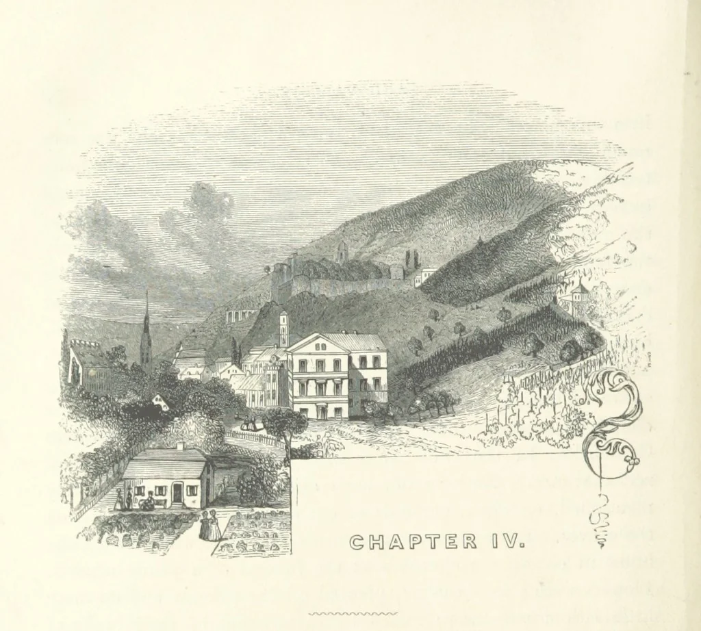 An illustration from The rural and domestic life of Germany, with characteristic sketches of its cities and scenery, collected in a general tour, and during a residence in the country in 1840, 41 and 42, 1842, leaf 56