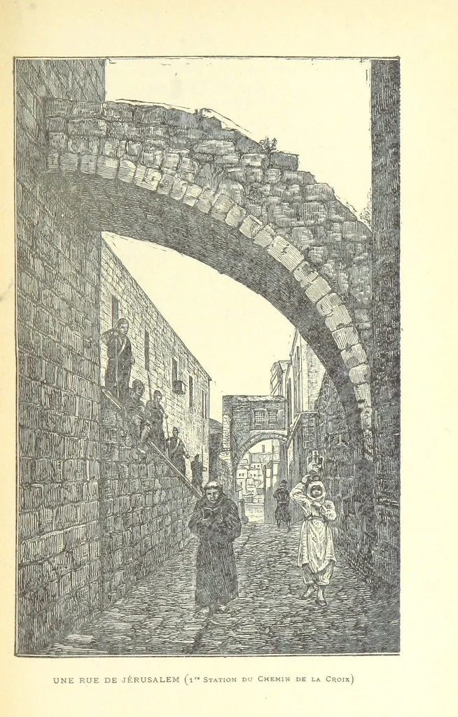 An illustration from De Paris à Jérusalem; impressions & souvenirs du VIme. Pélerinage de Pénitence, 1888, leaf 161