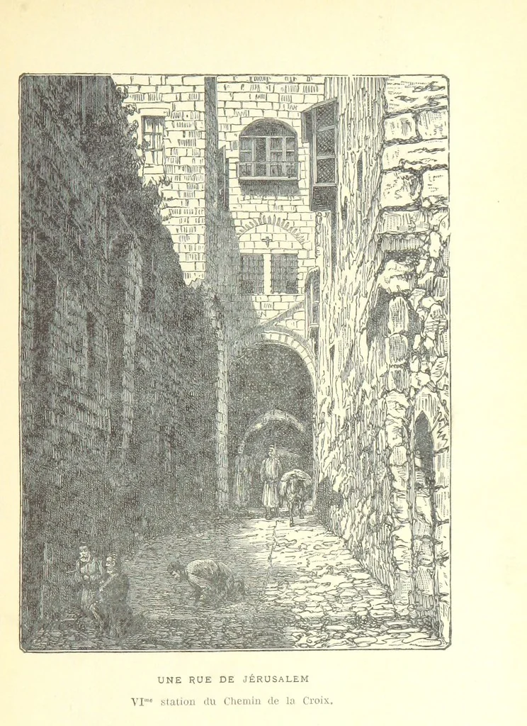 An illustration from De Paris à Jérusalem; impressions & souvenirs du VIme. Pélerinage de Pénitence, 1888, leaf 215