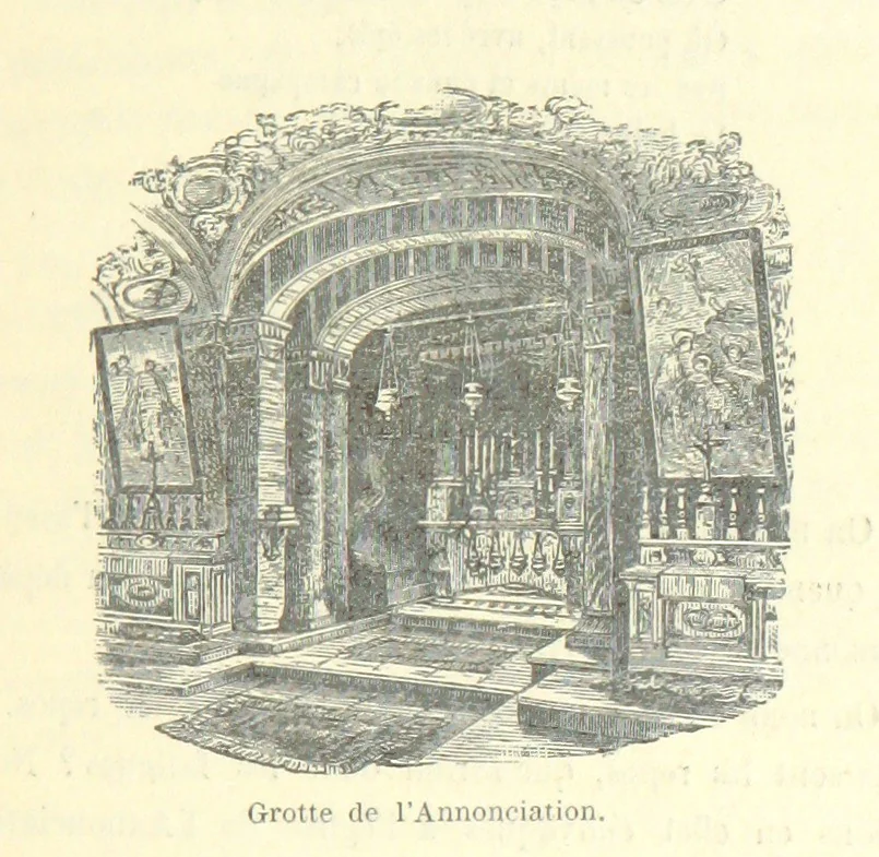 An illustration from De Paris à Jérusalem; impressions & souvenirs du VIme. Pélerinage de Pénitence, 1888, leaf 77