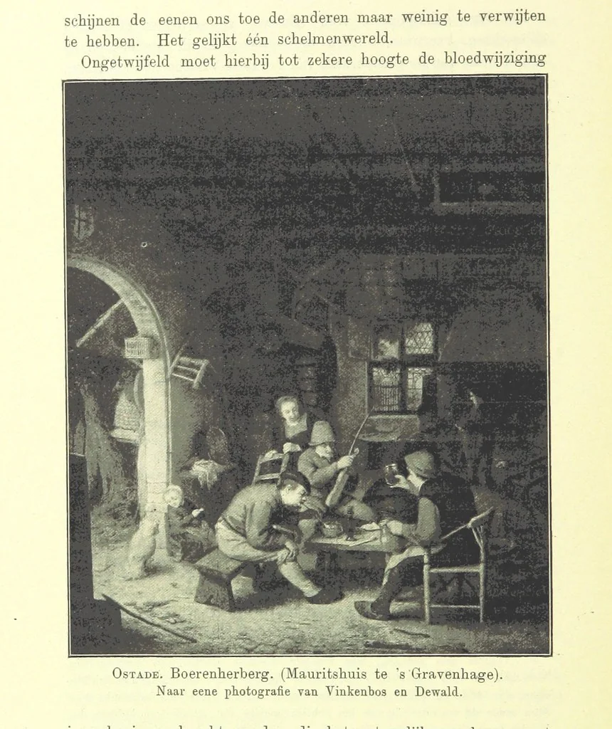 An illustration from Het Land van Rembrand. Studien over de Noordnederlandsche beschaving in de zeventiende eeuw ... Derde druk, geïllustreerd onder toezicht van J. H. W. Unger, 1898, leaf 396
