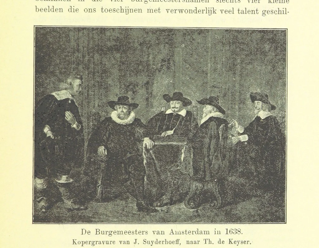An illustration from Het Land van Rembrand. Studien over de Noordnederlandsche beschaving in de zeventiende eeuw ... Derde druk, geïllustreerd onder toezicht van J. H. W. Unger, 1898, leaf 415