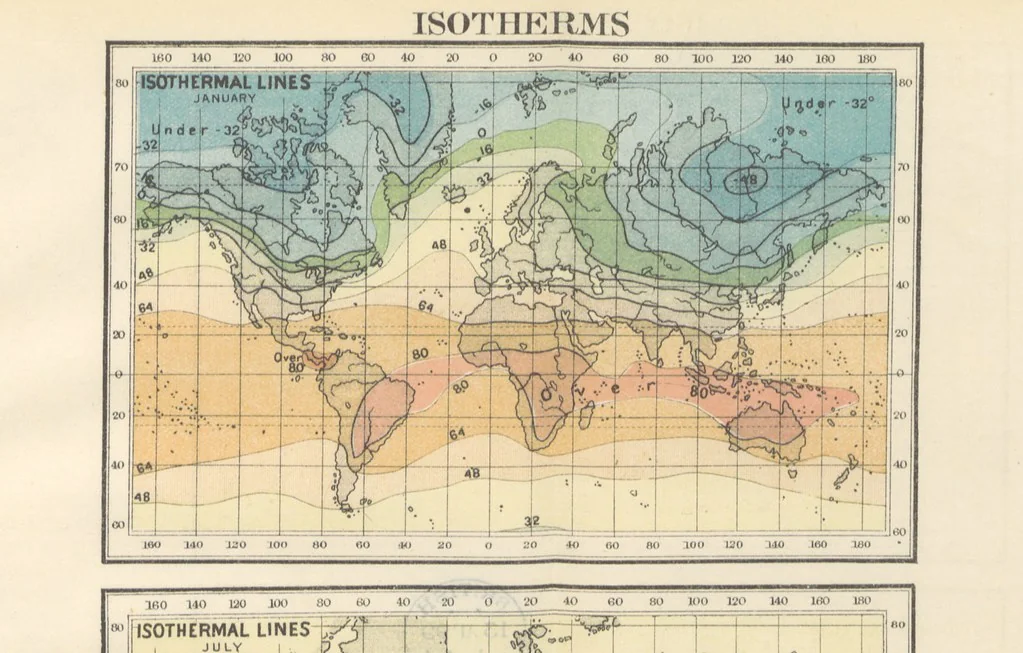 An illustration from A Class-Book of Physical Geography ... New edition, revised and largely rewritten by R. A. Gregory, 1899, leaf 105