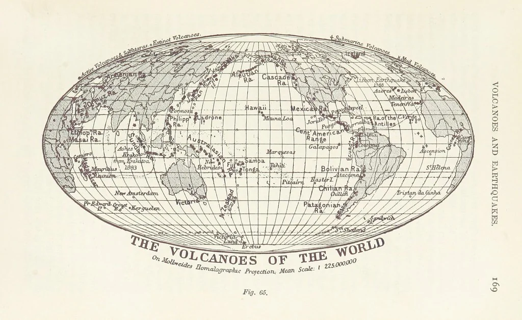 An illustration from A Class-Book of Physical Geography ... New edition, revised and largely rewritten by R. A. Gregory, 1899, leaf 199