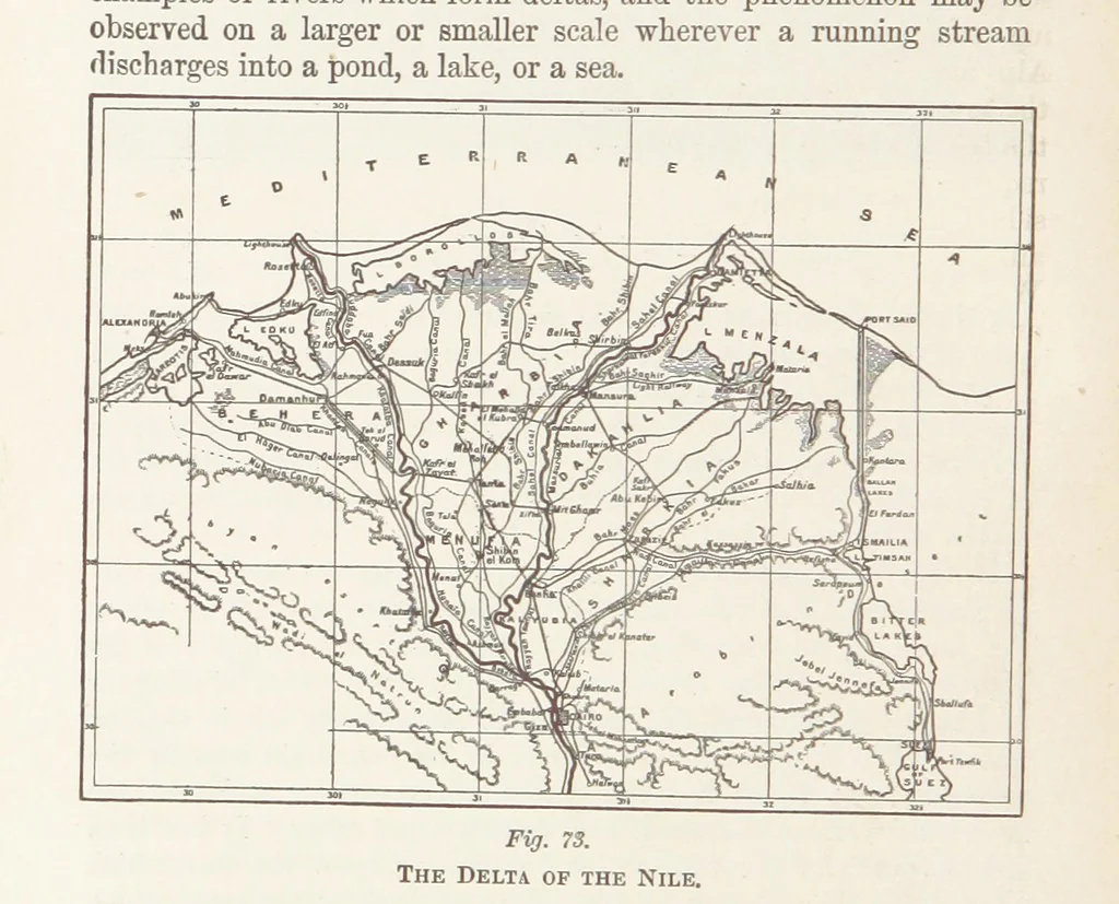 An illustration from A Class-Book of Physical Geography ... New edition, revised and largely rewritten by R. A. Gregory, 1899, leaf 228
