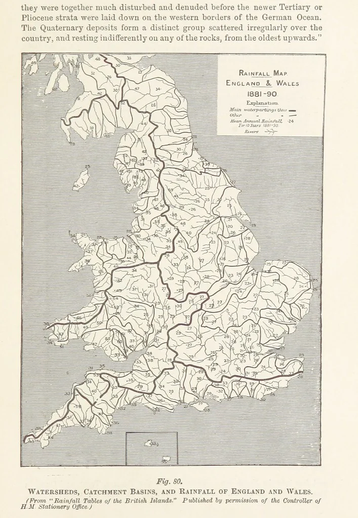 An illustration from A Class-Book of Physical Geography ... New edition, revised and largely rewritten by R. A. Gregory, 1899, leaf 267