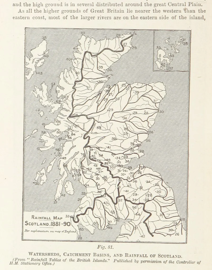 An illustration from A Class-Book of Physical Geography ... New edition, revised and largely rewritten by R. A. Gregory, 1899, leaf 268