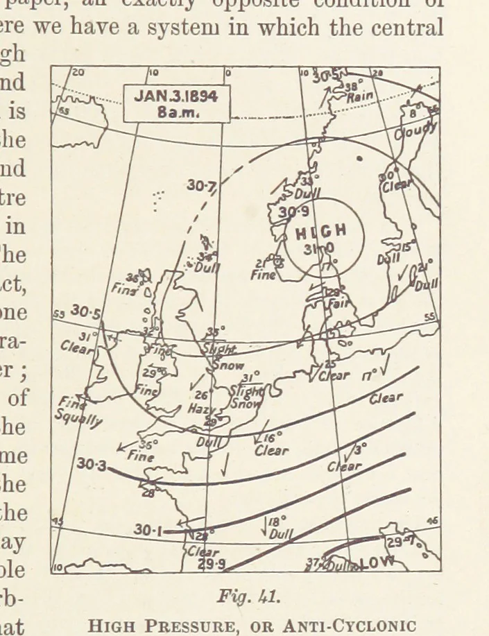 An illustration from A Class-Book of Physical Geography ... New edition, revised and largely rewritten by R. A. Gregory, 1899, leaf 85