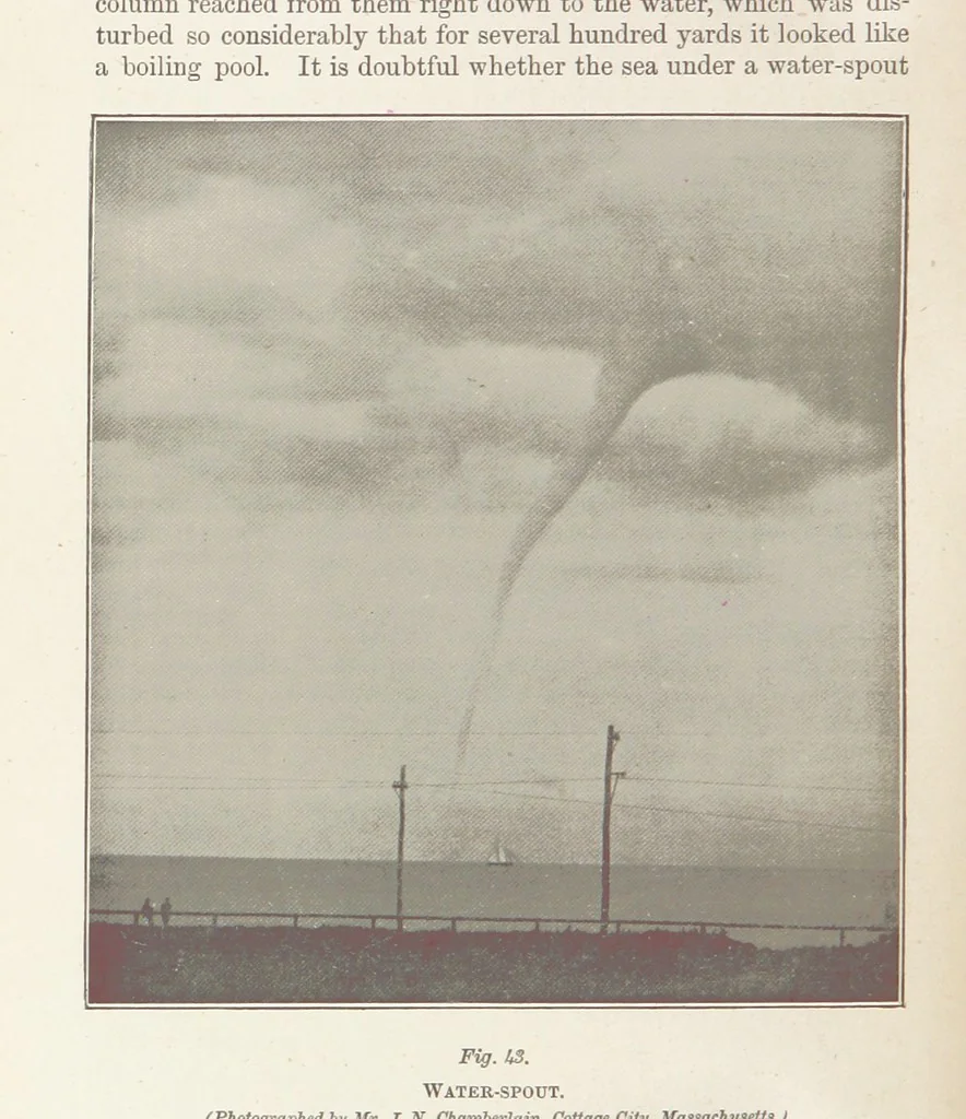 An illustration from A Class-Book of Physical Geography ... New edition, revised and largely rewritten by R. A. Gregory, 1899, leaf 98
