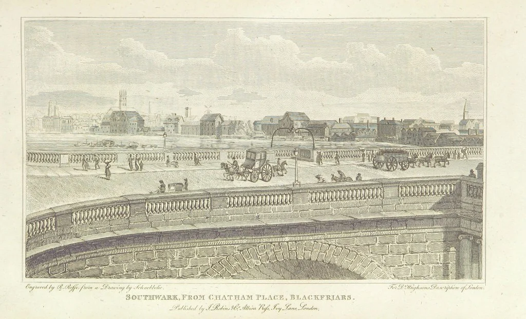 An illustration from London; being an accurate history and description of the British metropolis.] Circuit of London. (London. Westminster and Southwark.) [With maps and plates, 1825, leaf 560