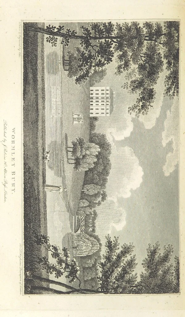 An illustration from London; being an accurate history and description of the British metropolis.] Circuit of London. (London. Westminster and Southwark.) [With maps and plates, 1825, leaf 92