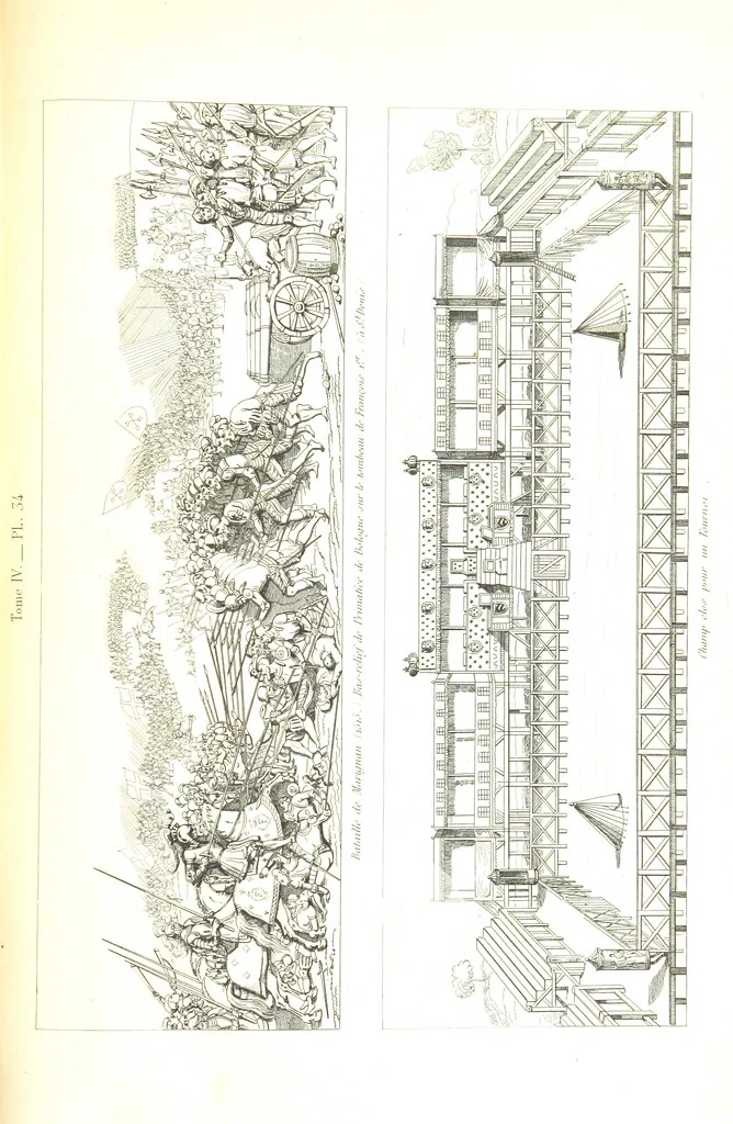 An illustration from France historique et monumentale. Histoire générale de la France, depuis les temps les plus reculés jusqu'à nos jours, illustrée et expliquée par les monuments de toutes les époques, etc, 1836, leaf 1363