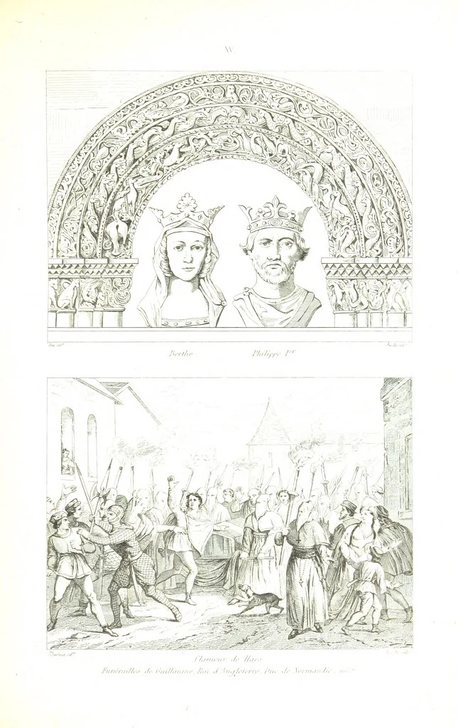 An illustration from France historique et monumentale. Histoire générale de la France, depuis les temps les plus reculés jusqu'à nos jours, illustrée et expliquée par les monuments de toutes les époques, etc, 1836, leaf 465