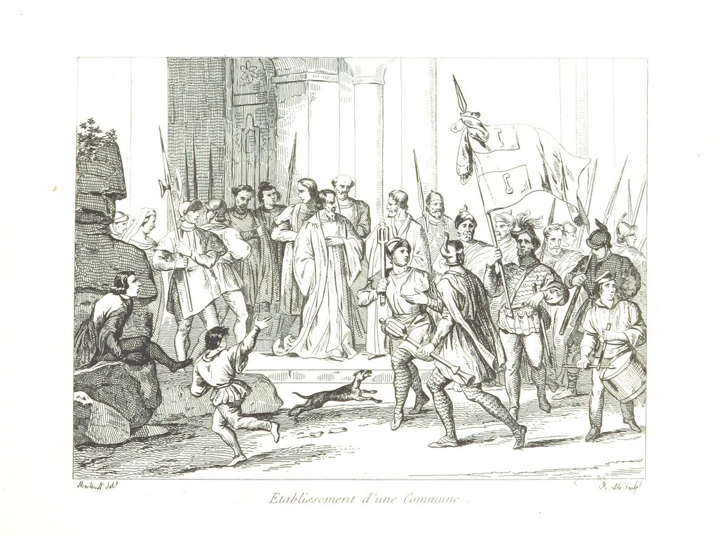 An illustration from France historique et monumentale. Histoire générale de la France, depuis les temps les plus reculés jusqu'à nos jours, illustrée et expliquée par les monuments de toutes les époques, etc, 1836, leaf 477